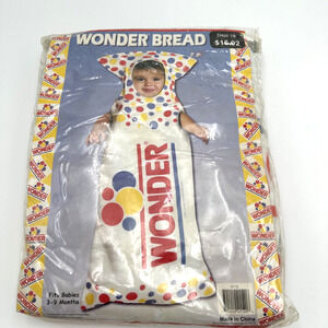 Vintage Wonder Bread Baby Halloween Costume Ages 3-9 Months